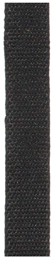 1 Inch Wide Black Hemp Canvas Webbing -