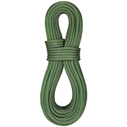 BlueWater Ropes 10.2mm Eliminator Double Dry Dynamic Single Rope (Sprout/Black, 70M)