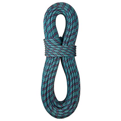 BlueWater Ropes 9.3mm Wave Standard Dynamic Single & Half Rope (Blue/Red, 80M)