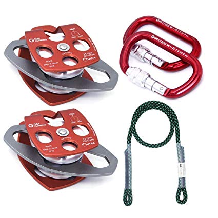 GM CLIMBING Hardware Kit for 5:1 Mechanical Advantage Pulley / Hauling / Dragging System Block and Tackle